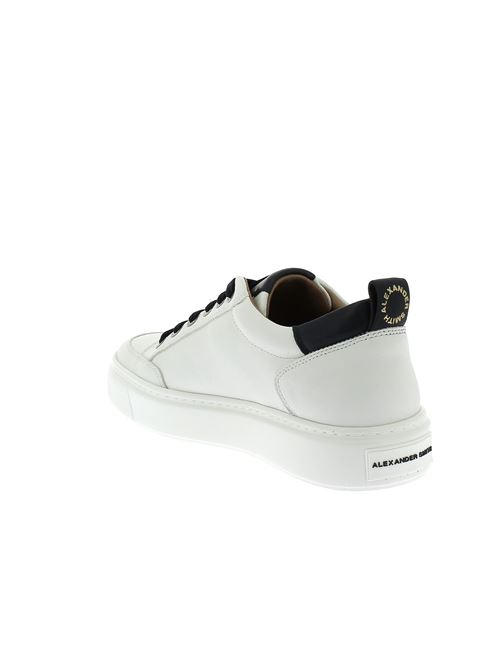 Bond Man sneakers da uomo in pelle bianca ALEXANDER SMITH | ASBBBDM3297WBLX